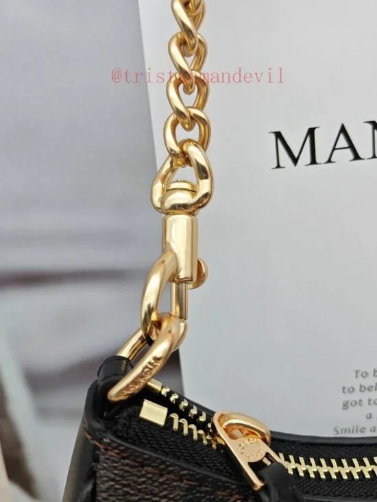 🌵coach Teri Shoulder Bag In Signature Canvas black - Picture 10 of 13